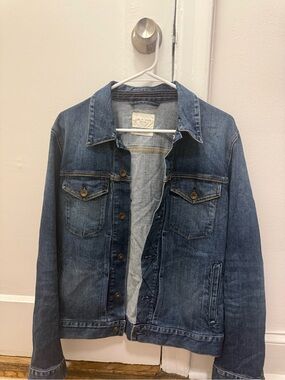rag & bone blue denim trucker jacket